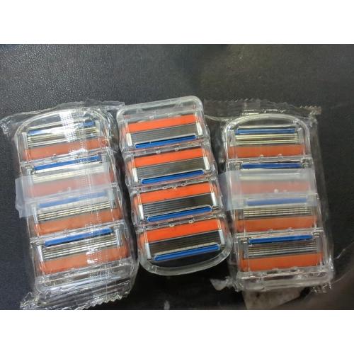 Manual Razor For Men Five Layers Blades Men Shaving Stainless Steel Blades, Compatible For Fusion5(3  pcs blade)