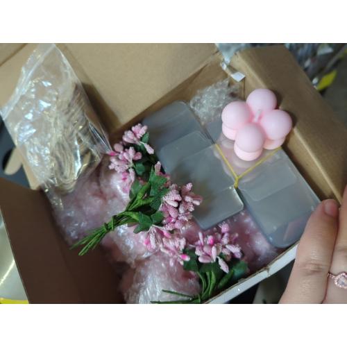 MTLEE 30 Sets Mini Bubble Candles Wedding Favors Gifts for Guests 1.57 x 1.38 Bubble Candles with Cards Dried Flowers DIY Gift Set for Baptism Party Bridal Shower Thank You Gifts (Pink)