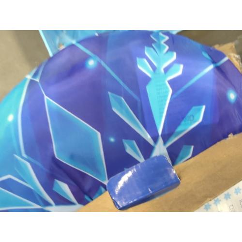 W&O Frozen Princess Tent for Girls with Magical Sound Button, LED Lights, Crown & Wand – Indoor & Outdoor Frozen Tent for Girls Ages 3-7