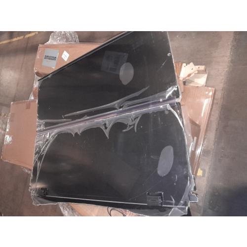 HECASA Tinted Golf Cart Windshield Compatible with ICON I20 I40 I60 I20L I40L I60L Folding Fold down Golf Cart Windscreen Plastic Smoke