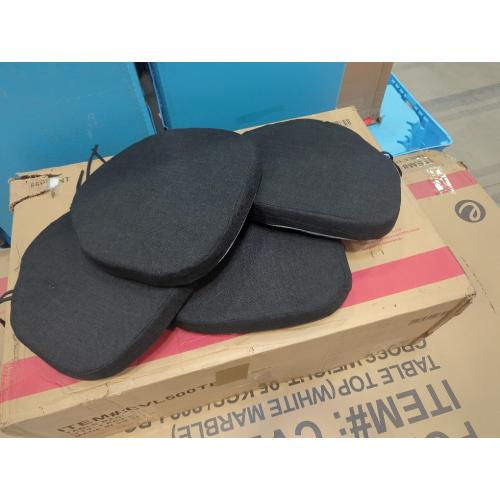 Set of 4 Color Black Chair Cushions for Dining Chairs Set of 4 Non Slip Thick Textured
