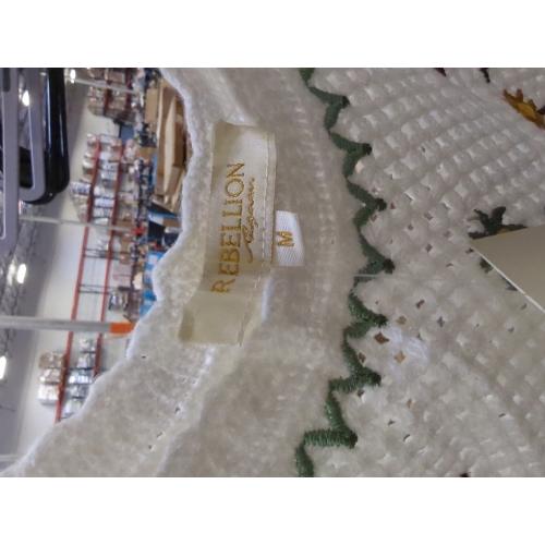 Women's V-Neck Sunflower Colorful Hollow Sexy Camisole Top. Size medium