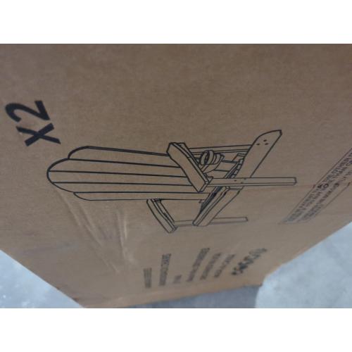 Amanda Series Adirondack Chair 2pk Black