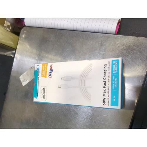 Anker USB C to Lightning Cable(10FT,White), MFi Certified for iPhone 14 Series, and More(Charger Not Included)