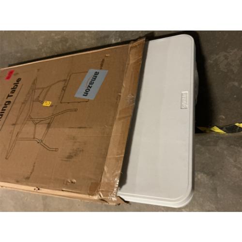 Folding Table 6ft Portable Heavy Duty Plastic Fold-in-Half Utility Foldable Table Plastic Dining Indoor Outdoor for Camping, Picnic and Party, White