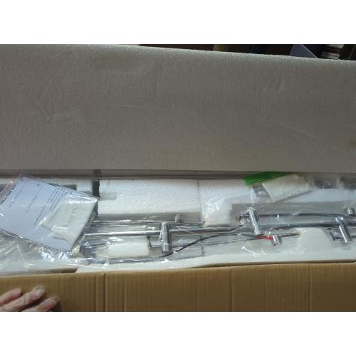 NKU Sunset Floor Lamp Projector 5 Head Multi Head Floor Light with Replaceable Filters Ambient Mood Lighting for Bedroom, Living Room 72in Chrome Unique Modern Colorful Sunset Lamp with Halo Effect