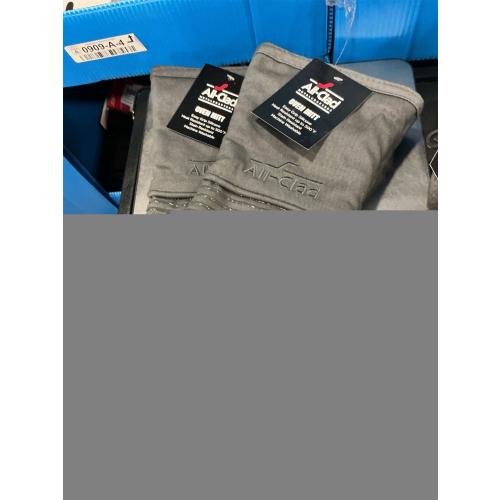 All-Clad Silicone Oven Mitts: Heat Resistant up to 500 Degrees - 100% Cotton & Silicone, 14x7 Oven Mitt for Kitchen and Barbeque, 2-Pack, Pewter