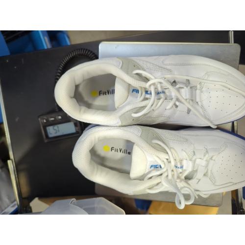 FitVille Men‘s Wide Pickleball Shoes All Court Tennis Shoes with Arch Support for Plantar Fasciitis