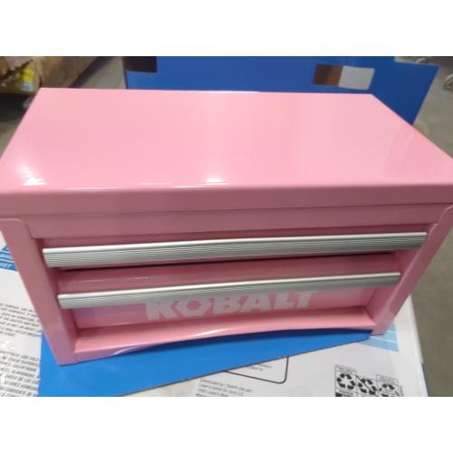 Kobalt Mini 10.83-in W x 5.91-in H x 5.91-in D 2-Drawer Pink Steel Tool Box