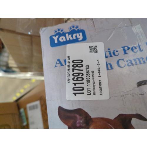 Automatic Dog Feeder Large Breed with Camera - 12L/50 Cups 5G WiFi App Control Dog Food Dispenser, Easy Setup, HD 1080P Video with Night Vision by Yakry