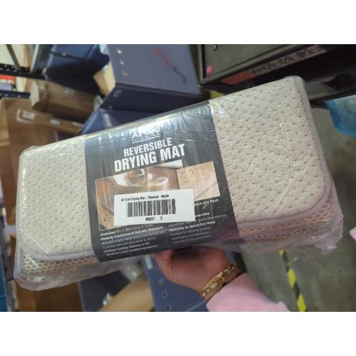 All-Clad Premium Reversible Dish Drying Mat for Kitchen: 16 x 28 Ultra-Absorbent, Long-Lasting, No Condensation, and Oversized for Large Pots and Pans - 3 Pack, Titanium