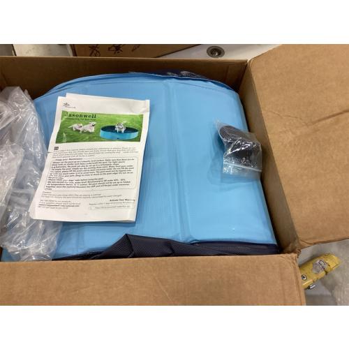 Jasonwell Foldable Dog Pet Bath Pool Collapsible Dog Pet Pool Bathing Tub Kiddie Pool Doggie Wading Pool for Puppy Small Medium Large Dogs Cats and Kids 71 Blue