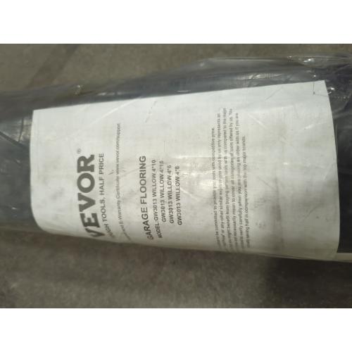 VEVOR Diamond-Plate Rubber Flooring Roll, 3 mm x 4 ft x 10 ft Garage Floor Mat, SBR, Easy to Clean, Diamond Plate Rubber Mat for Under Cars, Garage Industry Gym, Black