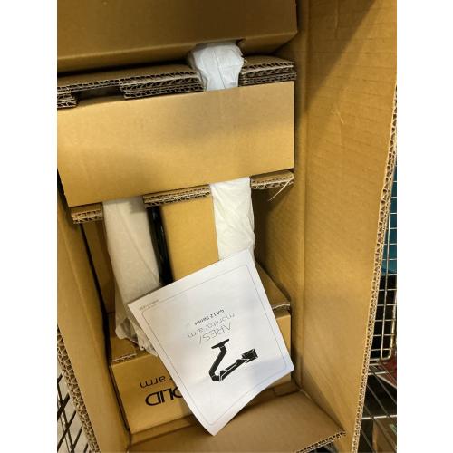 Heavy Duty Monitor Arm Desk Mount for 34-49 Inch Ultrawide Curved Monitors, Supports 14-38 lbs, Gas Spring Ergonomic Full Motion with Cable Management, Red Dot Design Awarded, White