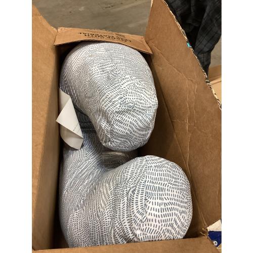 Boppy Nursing Pillow - Ergonomic Bottle & Breastfeeding Pillow with High, Firm, Large Area, Water-Repellent Cushion with Washable Cover; Baby Safety Alliance Verified - Cream Retro Squiggles