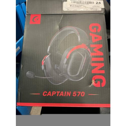 Gonbouyoku Wireless Gaming Headset, 2.4GHz USB Gaming Headphones for PS5, PS4, PC, Fortnite, Switch, Mac with Bluetooth 5.3, 60H Battery, ENC Noise Canceling Microphone, Gamer Headphones, Red