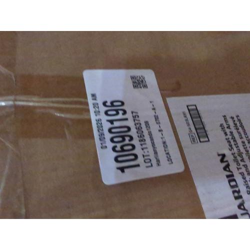 Medline 5 Elongated Raised Toilet Seat, With Lock and Removable Padded Arms