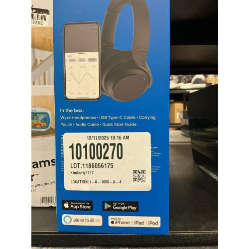 Wyze Noise-Cancelling Headphones - Black / No Travel Case