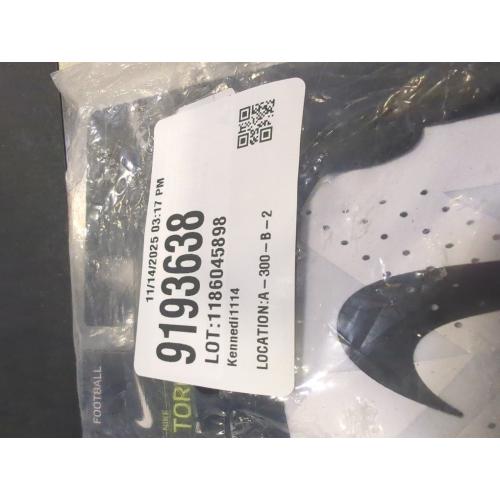 White & Black Size Large Nike Youth Torque 2.0 Receiver Gloves