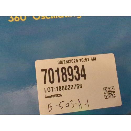 IRIS WOOZOO 360° Oscillating Fan with Remote & Timer, 3 Speed Settings, White