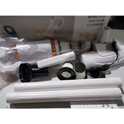 Cordless Small Vacuum Cleaner Wireless Vacuum Cleaner for Car and Household Use White