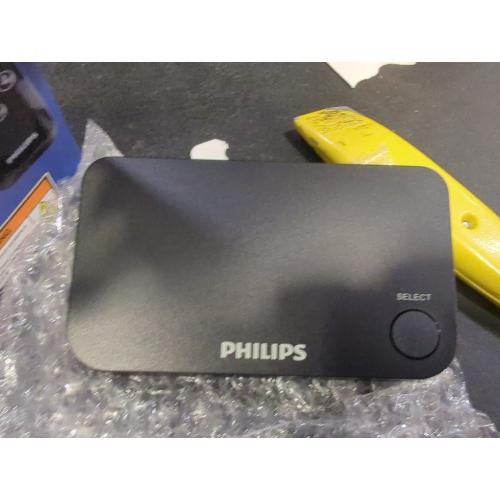 Color Black Philips 4 Port 2.2 HDMI Switch with Remote - Black