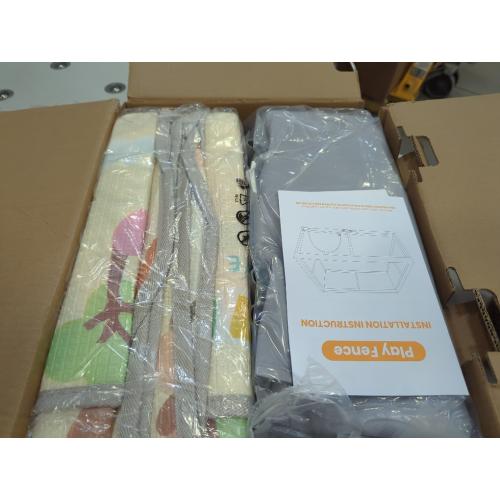 Baby Playpen with Mat, 50x50 Inch Playpen with Mat Waterproof for Babies and Toddlers Play Pen Playards Safety Gate Fence Active Center Indoor