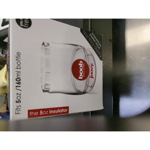 Joovy Boob PPSU Bottle and Insulator, Grey, 5 Ounce