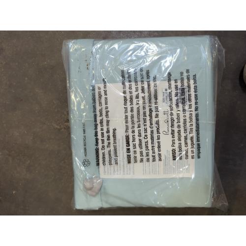 Starlight Blue Queen Size Nestwell Pima Cotton Sateen 500-Thread-Count Queen Sheet Set in Starlight Blue