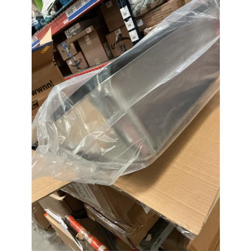 Tripamin XXL Stainless Steel Litter Box with High Sides 26x18x12 Extra Large Metal Litter Box for Big Cats & Multiple cat, Jumbo Top Entry Litter Pan with lid (Black, XX-Large)