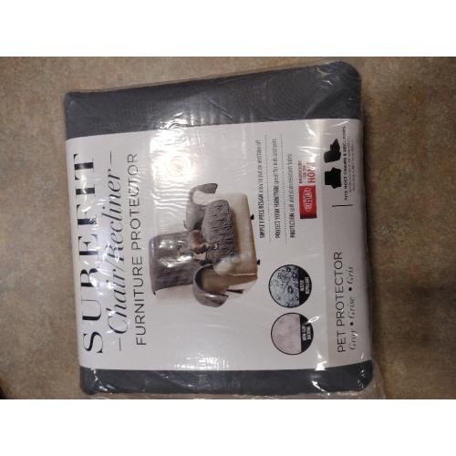 SureFit Pet Protector Recliner Furniture Cover in Gray