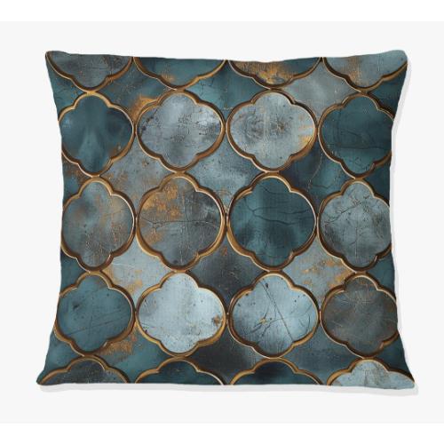 3pk Metallic Octagon II - Glam Throw Pillow