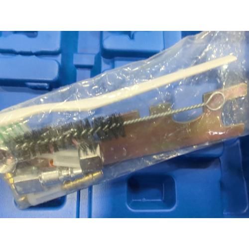 HVLP Air Gravity Spray Gun Set,2-Sprayer paint Gun,0.8mm 150ml & 1.4mm 600ml Auto Gravity Feed Painting with Locking Air Pressure Regulator Gauge Air Spray Nozzle Gun for Cake Decoration,Model Making