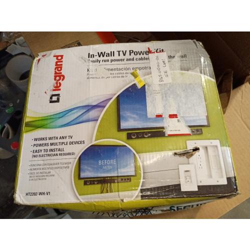 Legrand Wiremold In Wall TV Power Kit White (HT2202WHV1)