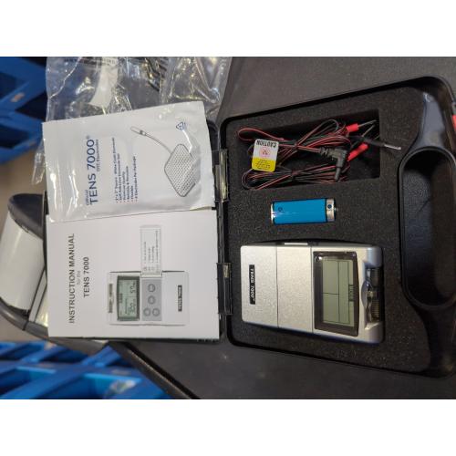 Black Roscoe Medical TENS 7000 Digital Unit, Muscle Stimulator, Black, 10 Piece