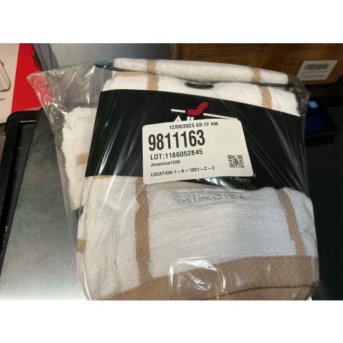 3 Packs All-Clad Checked Kitchen Towel: Highly Absorbent, Super Soft Long Lasting - 100% Cotton, 17x30 Tea Towel for Cleaning & Drying Dishes, Pans, Glassware, or Countertops, (1-Pack), Cappuccino