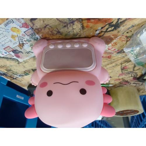 Axolotl Alarm Clock with Night Light for Kids, 7 RGB Color Cute Alarm Clocks for Bedrooms Ok to Wake Clocks, Silicone Animal Tabletop Lamp for Teen Girls Boys