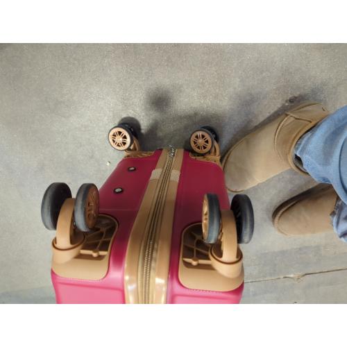 Luggage Sets 3 Piece,Suitcases with Wheels,Carry On Luggage Set,ABS Hard Case Luggage with TSA Lock Spinner Wheels(3 Piece Sets,Red(20/DB/TB))