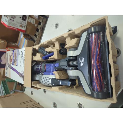 Purple BLACK DECKER Pet Hair Vacuum, Cordless Vacuum Cleaner Pet Hair, Up to 55 Minutes of Runtime, Interchangeable Floorhead, Maximum Suction, Multi-Surface, Light Weight, Powerseries Extreme (BSV2020P)