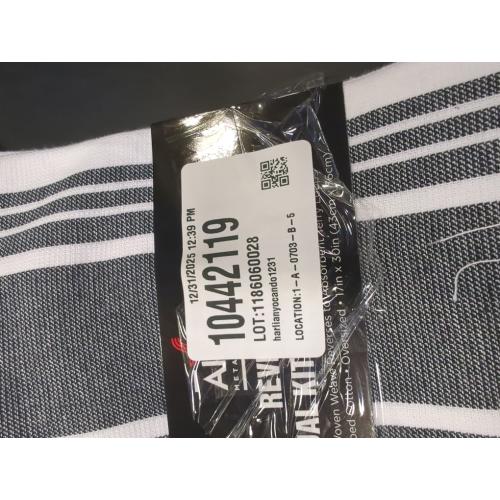 All-Clad Striped Dual Kitchen Towel in Black 2 pack