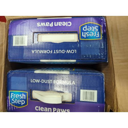 Fresh Step Clean Paws Cat Litter with Febreze Freshness, Advanced Multi Cat Low Tracking Clumping Litter, 37 lbs. (2 x 18.5 lb. Box)