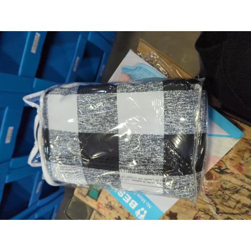 DriftAway Buffalo Plaid Check Curtains Black and White Buffalo Checkered Blackout Curtains for Farmhouse Bedroom Living Room Darkening Thermal Country Window Treatment Curtains 2 Panels 96 Inch Long