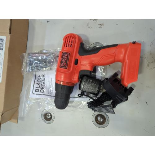 Orange BLACK DECKER 20-volt Max 3/8-in Cordless Drill (1-Battery Included and Charger Included)