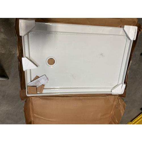 KOHLER Rely 32-in W x 48-in L White Single Threshold Rectangle Shower Pan Base with 4.375-in H Threshold (Right Drain)