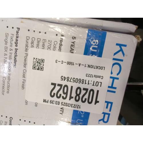 Kichler 6U Series 22 120V LED Under Cabinet Light in White, 2700K, (22 L x 4.25 W x 1 H), 6UCSK22WHT