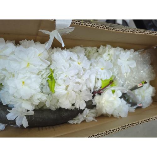 White Faux Cherry Blossoms Tree Artificial Cherry Blossom Tree Bedroom Trees for Home Decor 6FT