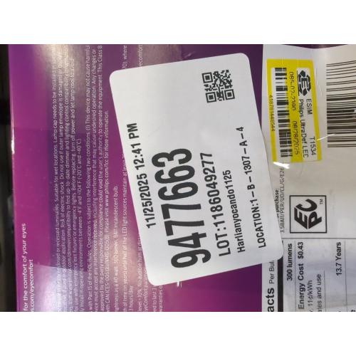 PHILIPS LED 40W BA11 E12 Base 3-Pack Ultra Definition Soft White (2700K) 300 Lumen (3.5W = 40W) Dimmable Frosted Flicker-Free Candelabra Light Bulbs