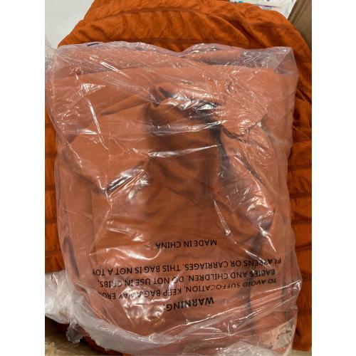 Love's cabin Seersucker Terracotta King Size Comforter Set 6 Pieces, All Season Bedding Set, King Bed in a Bag Comforter Set with Comforter, Flat Sheet, Fitted Sheet, Pillowcase and Pillow Sham