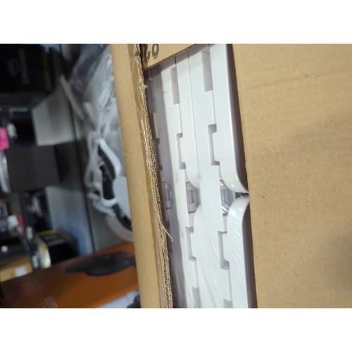 Pinkpum Stackable Plastic Storage Basket, Foldable Closet Organizers, Drawer Shelf Storage Container/Bins for Wardrobe Kitchen Bathroom Office Dorm, White, 4 Packs