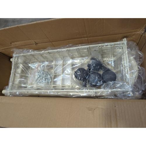4 Tier Mesh Kitchen Trolley Light Beige